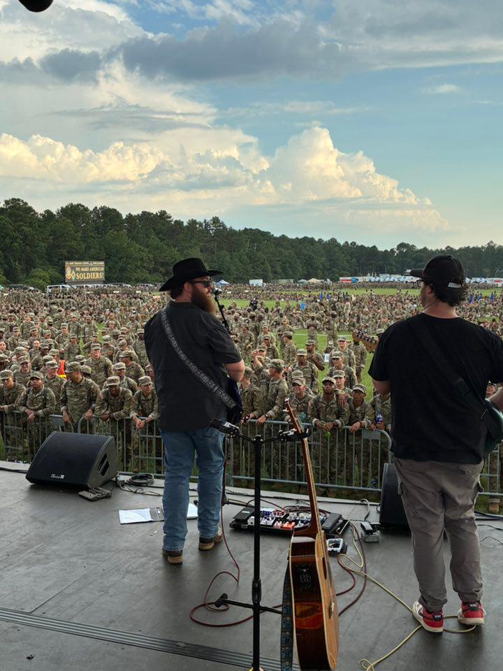 Aden Webb from the stage